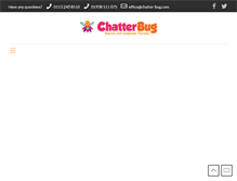 Tablet Screenshot of chatter-bug.com